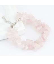 Bohemian Style Rubble Bracelet - Pink