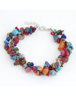 Bohemian Style Rubble Bracelet - Multicolor