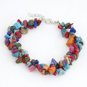 Bohemian Style Rubble Bracelet - Multicolor