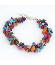 Bohemian Style Rubble Bracelet - Multicolor