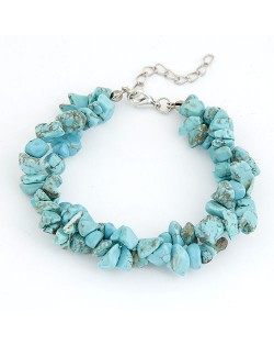 Bohemian Style Rubble Bracelet - Blue