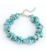 Bohemian Style Rubble Bracelet - Blue