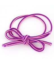 Elegant Bowknot Style Rubber Hair Band - Purple