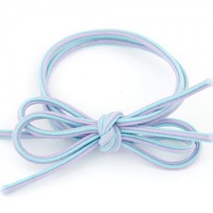 Elegant Bowknot Style Rubber Hair Band - Blue