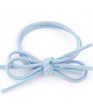 Elegant Bowknot Style Rubber Hair Band - Blue