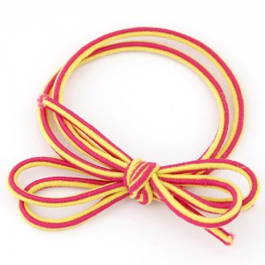 Elegant Bowknot Style Rubber Hair Band - Red