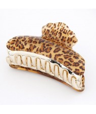 Popular Leopard Prints Hair Clip - Brown