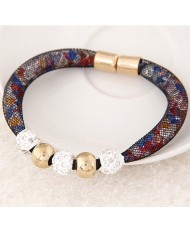 Rhinestone Beads Decorated Stardust Bracelet - Multicolor