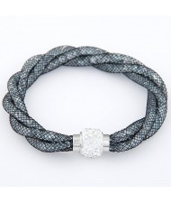 Western Popular Weaving Fashion Stardust Bracelet - White