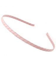 Sweet Simple Exquisite Quality Weaving Style Hair Hoop - Pink