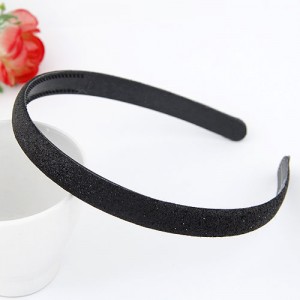 Korean Fashion Matting Grain Texture Hair Hoop - Black