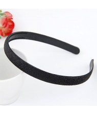 Korean Fashion Matting Grain Texture Hair Hoop - Black