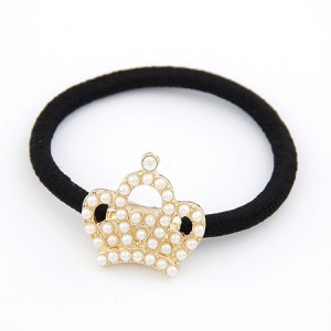 Korean Pearl Fashion Crown Hair Band