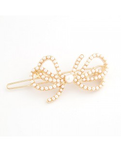 Pearls All-over Bownot Hair Clip