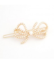 Pearls All-over Bowknot Hair Clip