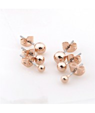 Mini Ball Simple Design Ear Studs