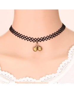 Bells Pendant Lace Fashion Necklace