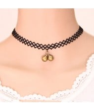 Bells Pendant Lace Fashion Necklace