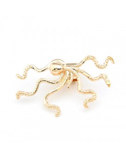 Bold Fashion Octopus Alloy Unilateral Ear Clip - Golden