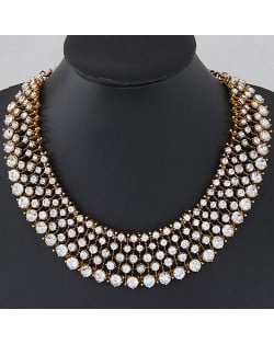 Starry Sky Style Statement Fashion Necklace - Copper