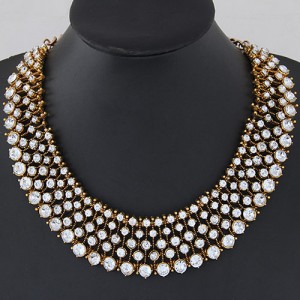 Starry Sky Style Statement Fashion Necklace - Copper