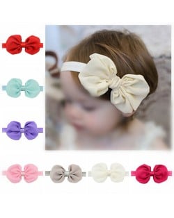 (12 pcs Per Unit) Cute Chiffon Bowknot Baby Fashion Hair Band