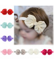 (12 pcs Per Unit) Cute Chiffon Bowknot Baby Fashion Hair Band