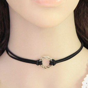 Vintage Alloy Garland Pendant Rope Fashion Necklace