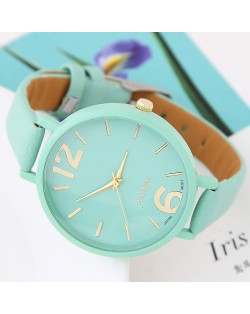 Coloful Candy Color Casual Style Women Sport Fashion Wrist Watch - Teal