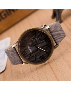 Grain of Wood Design Women Fashion Watch - Style 2