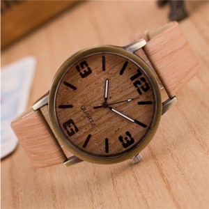 Grain of Wood Design Women Fashion Watch - Style 3