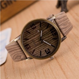 Grain of Wood Design Women Fashion Watch - Style 5
